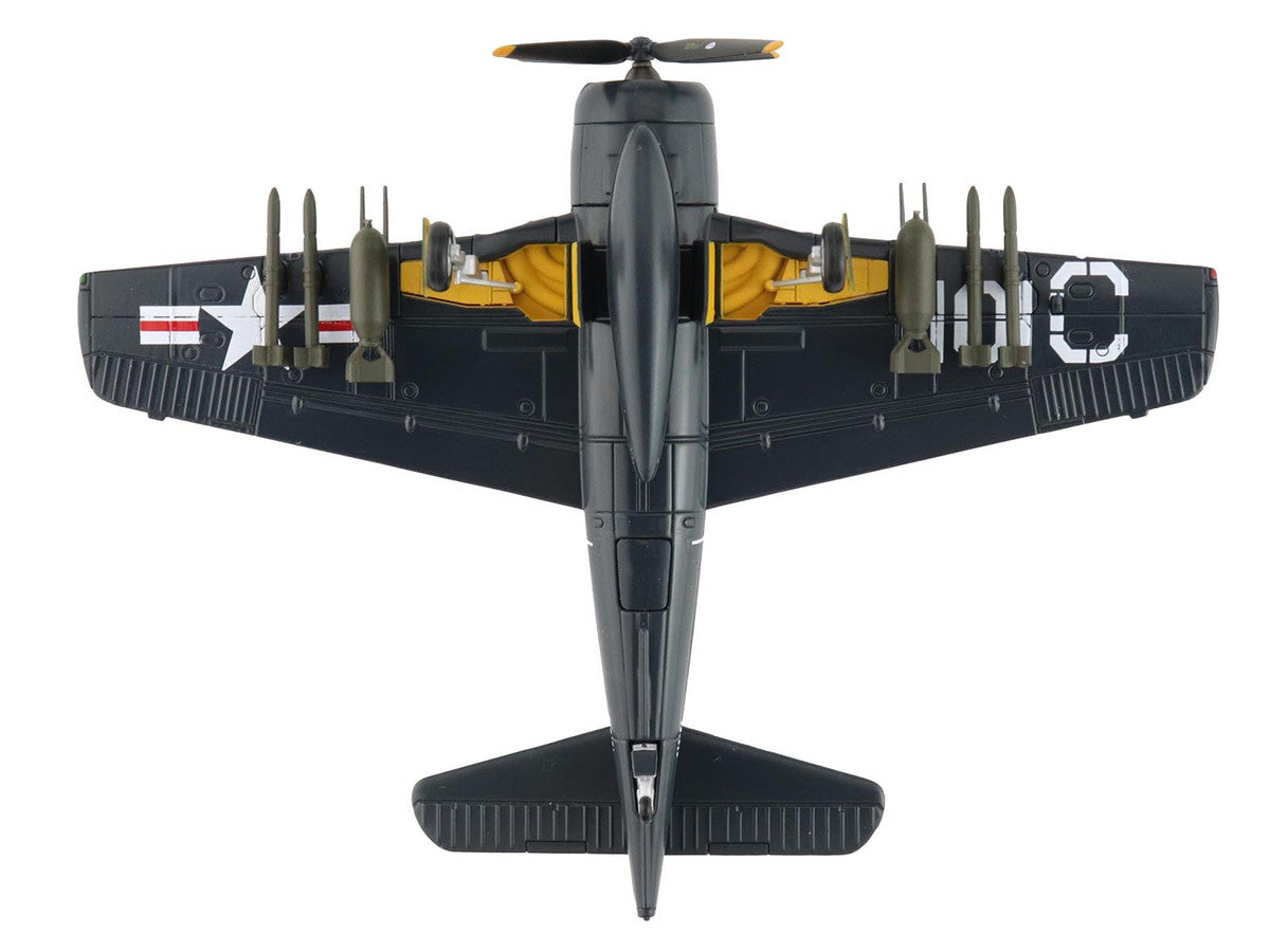Grumman F8F-2 Bearcats Fighter Aircraft "121717 VF-61 Jolly Rogers" (1949) United States Navy "SkyMax Flying Heroes" Series 1/72 Diecast Model by Hobby Master