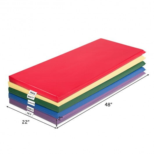 5 Pack 2 Inch Toddler Thick Rainbow Rest Nap Mats