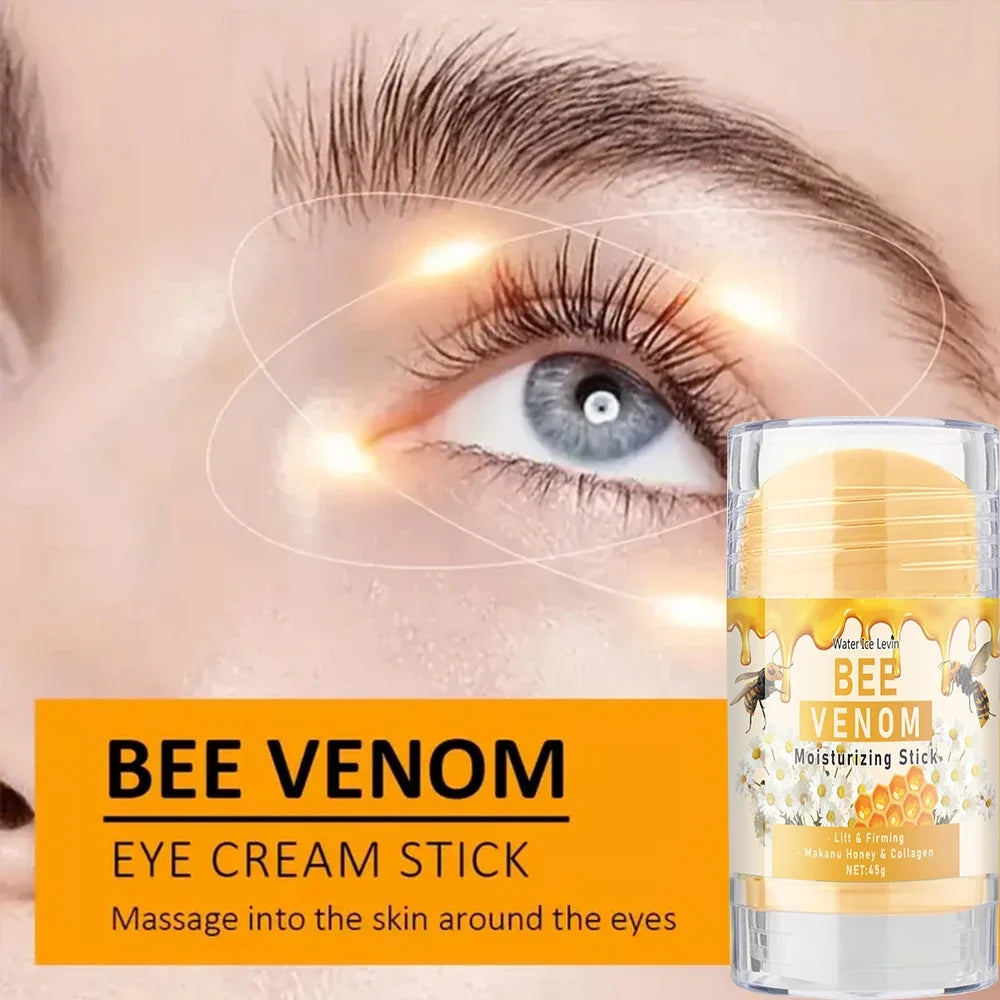 Bee Venom Eye Cream Stick Hydrates and Moisturizes the Skin Around the Eyes, Protects and Nourishes, Making the Light Beige Color More Soft
