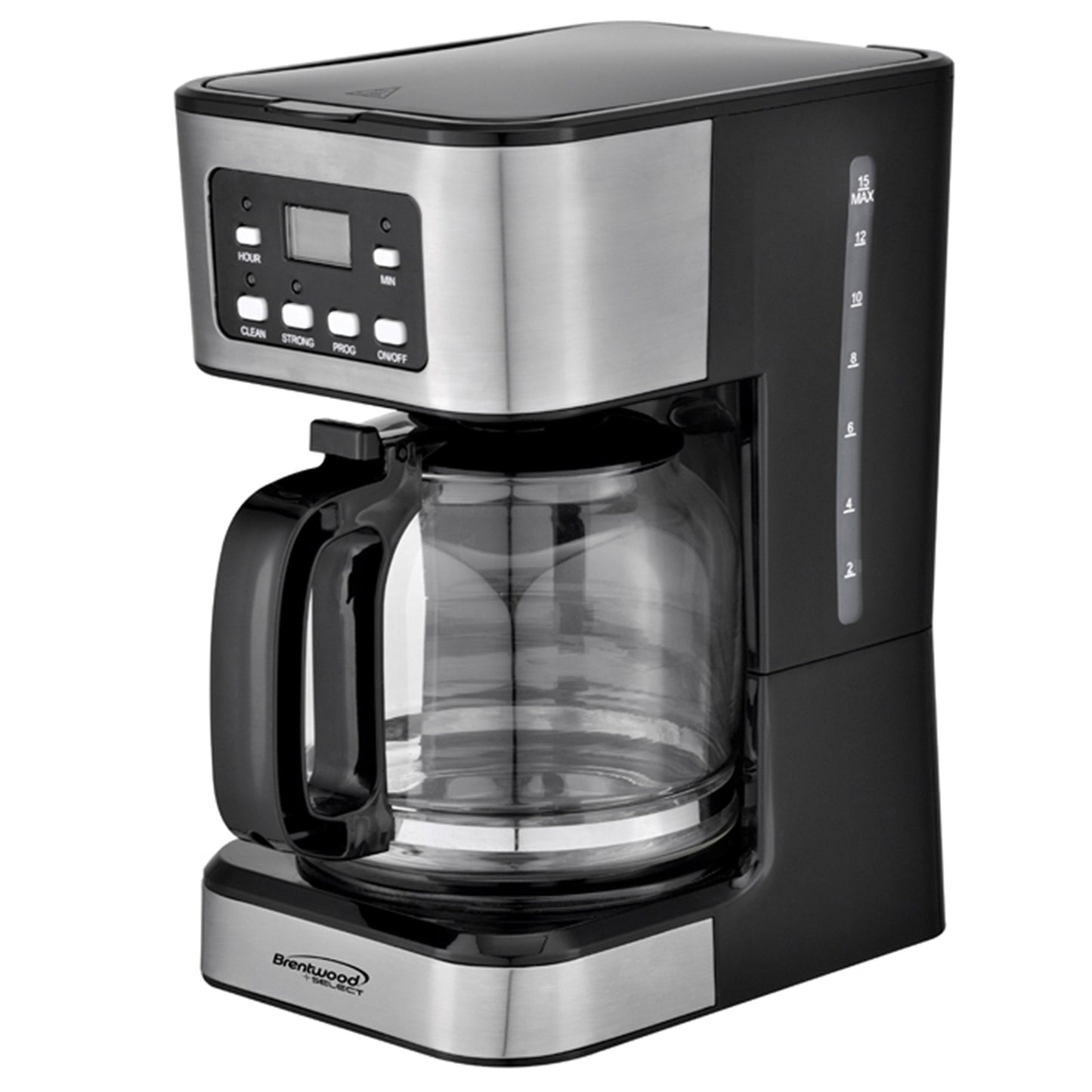 Brentwood 12 Cup Digital Coffee Maker in Black