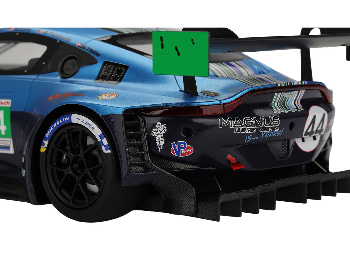 Aston Martin Vantage GT3 EVO #44 Andy Lally - John Potter - Spencer Pumpelly - Nicki Thiim "Magnus Racing" IMSA "24 Hours of Daytona" (2025) 1/18 Model Car by Top Speed