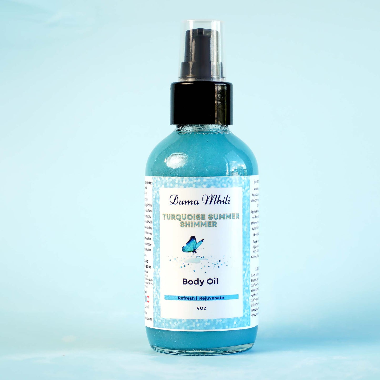 Turquoise Summer Shimmer Body Oil