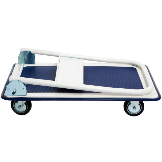 Costway 330lbs Platform Cart Dolly Foldable Push Hand Iron