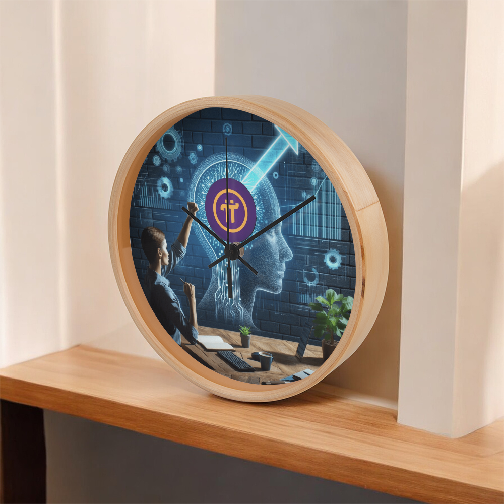 PI Pioneers AI Wall Clock