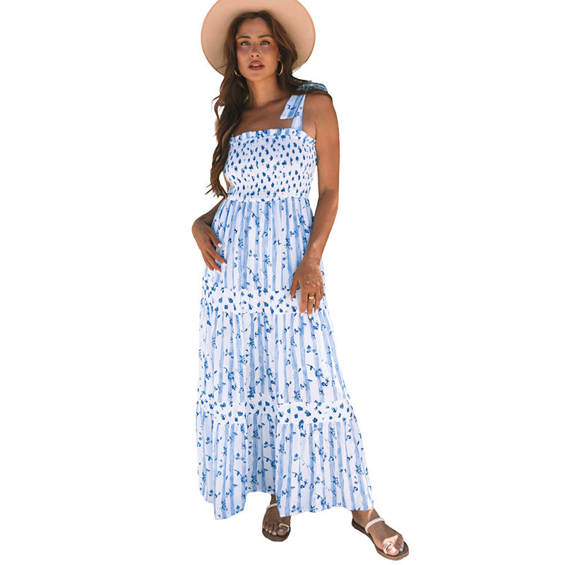 Flower Bundle Sling Dress Women