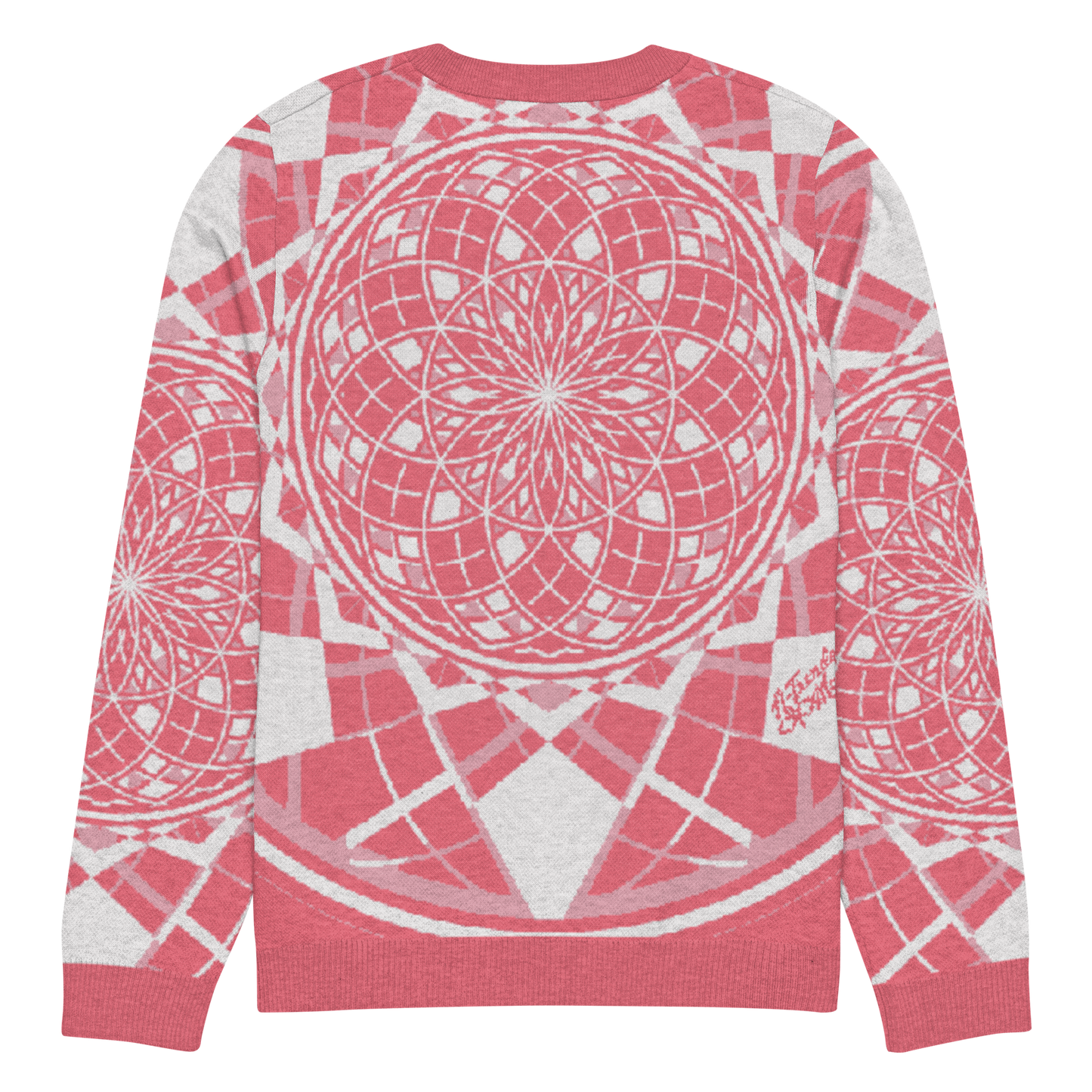 Mystic Metamorphic Redrose — Knitted Crew Neck Sweater