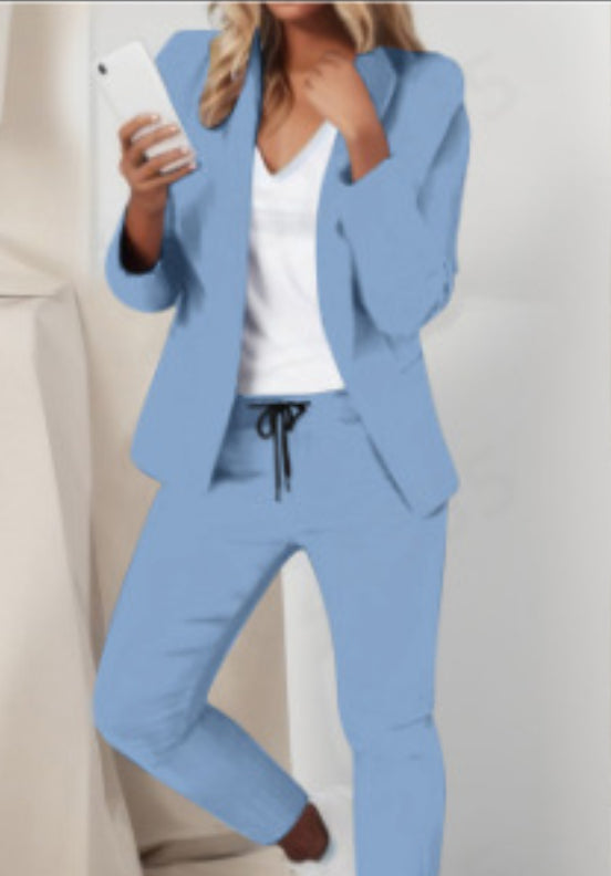 Ladies Fashion OL Suit Trousers Suit