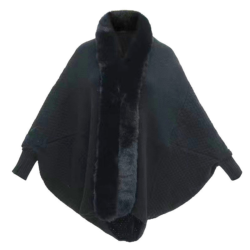 New Fashion Loose Cardigan Shawl Outer Match Cloak Coat Women