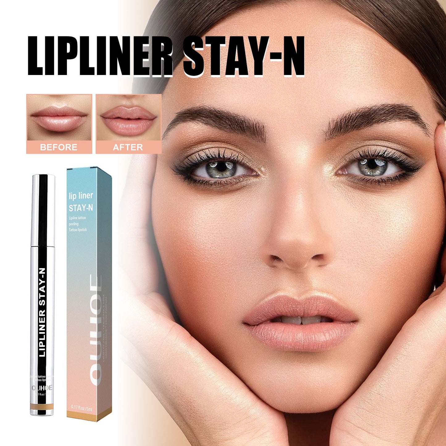 Peel-off Lip Liner Light Brown