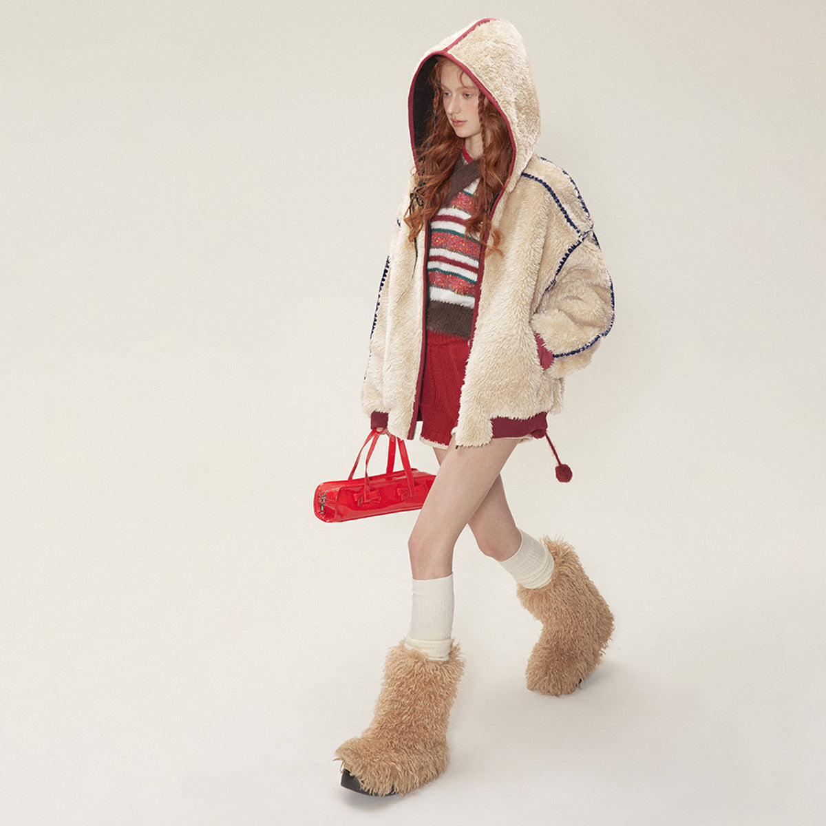 New Winter Velvet Cotton Clothes Lamb Wool Coat