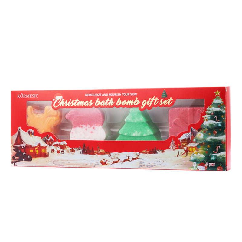 KORMESIC Christmas Bath & Shower Bomb Gift Set FT 105g-105g-105g-105g-105g