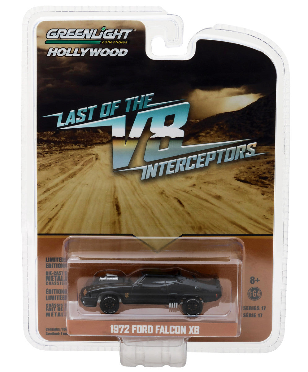 1973 Ford Falcon XB Black "Last of the V8 Interceptors" (1979) Movie "Hollywood Series" Release 17 1/64 Diecast Model Car by Greenlight