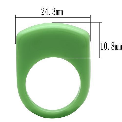 LO2384 - Resin Ring with Synthetic Synthetic Stone in Multi Color