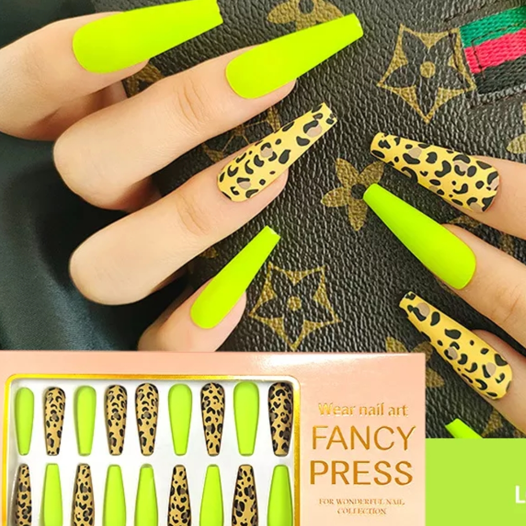 Extra Long Coffin Press on Nails