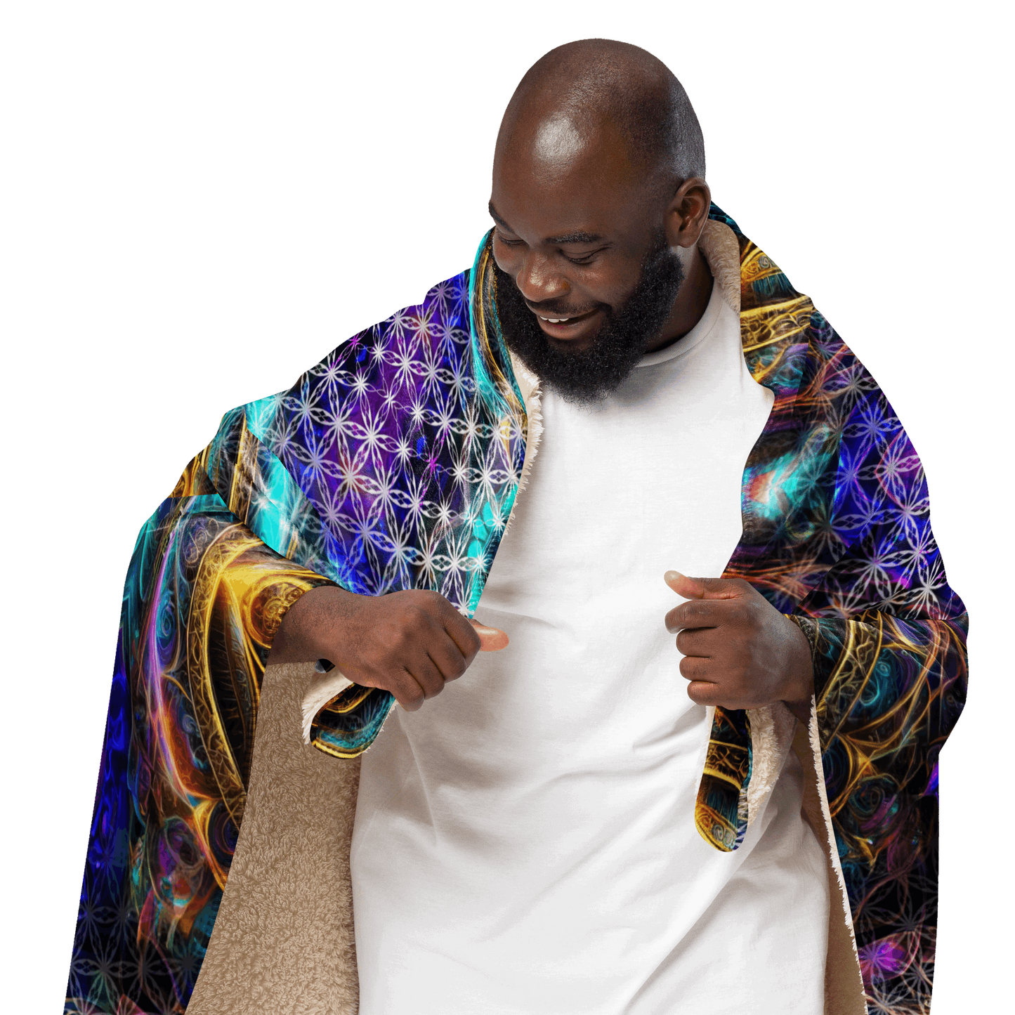 Mystic Euphony Sacred Heart Sherpa Blanket