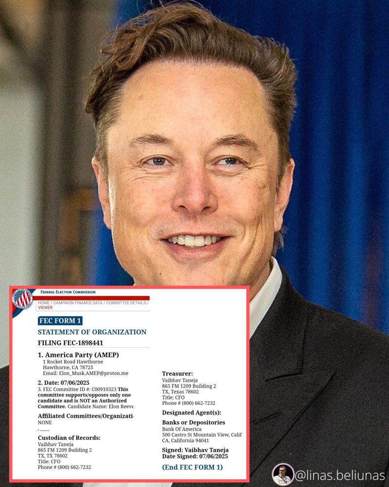 Official Launch "America Party" (AMEP) July 7, 2025!