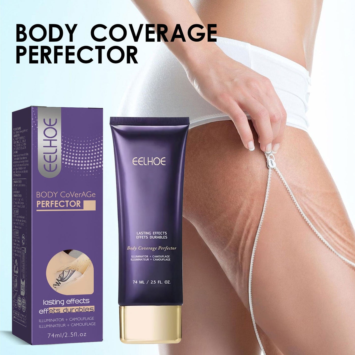 Body Concealer Repair Cream  Ivory White 74ml 1 Box
