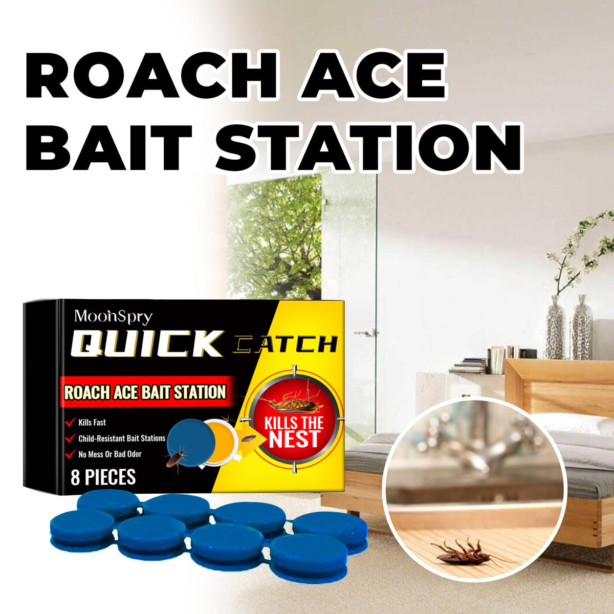 Cockroach Bait Stickers