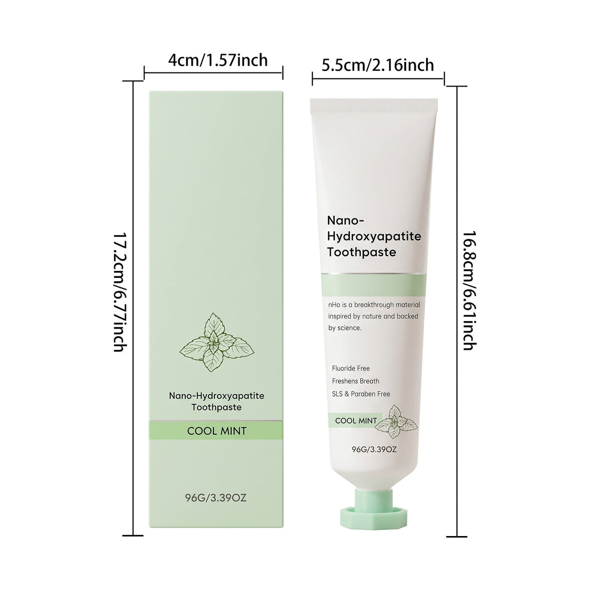 Refreshing Mint Toothpaste 96g  1box