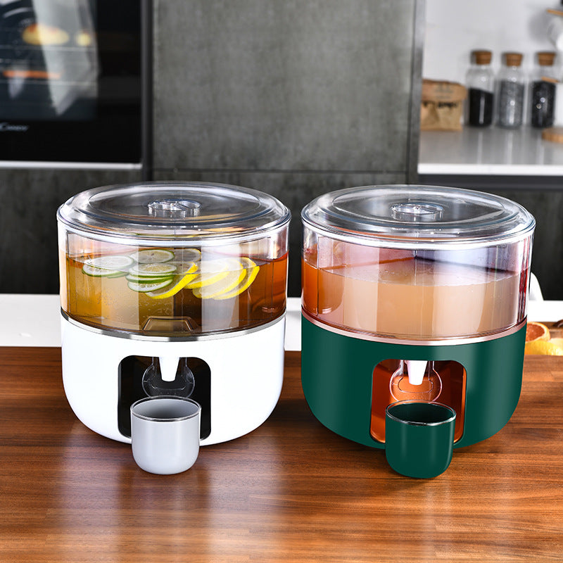 Compartment Rotatable Cold Kettle With Faucet Large Capacity