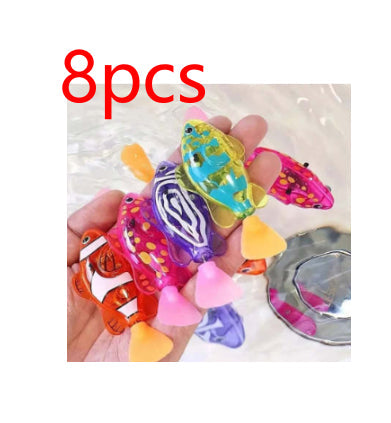 Pet Fish Simulation Light-Activated Clownfish Bathing And Splashing Toy