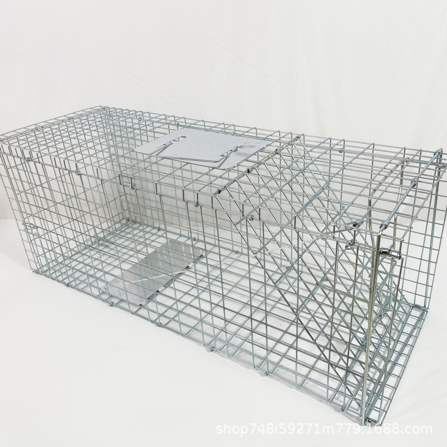 Fully Automatic Cat-trap Cage Foldable Pedal Galvanized Cat Cage Love Rescue Cage