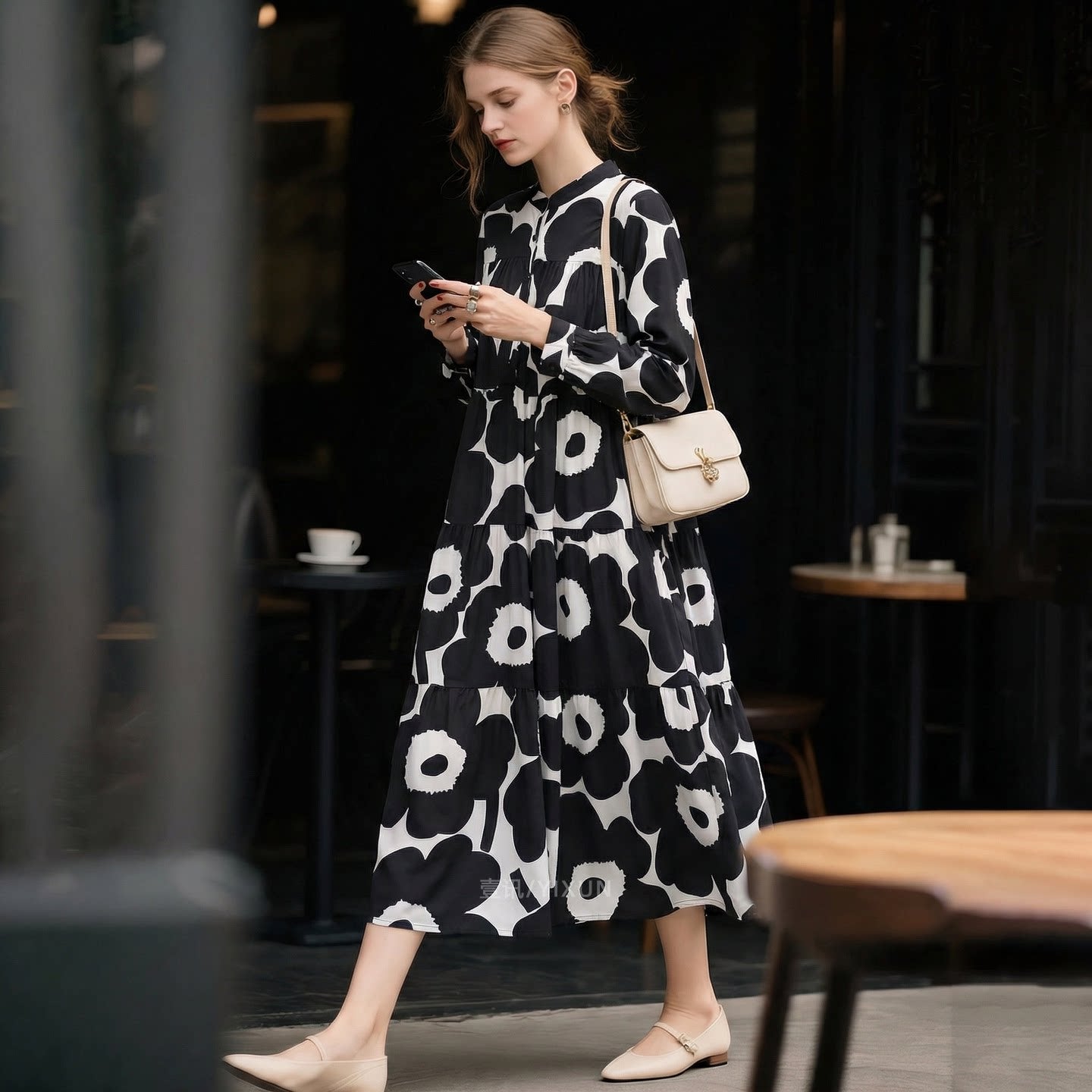 Versatile Designer-print Dress For Women