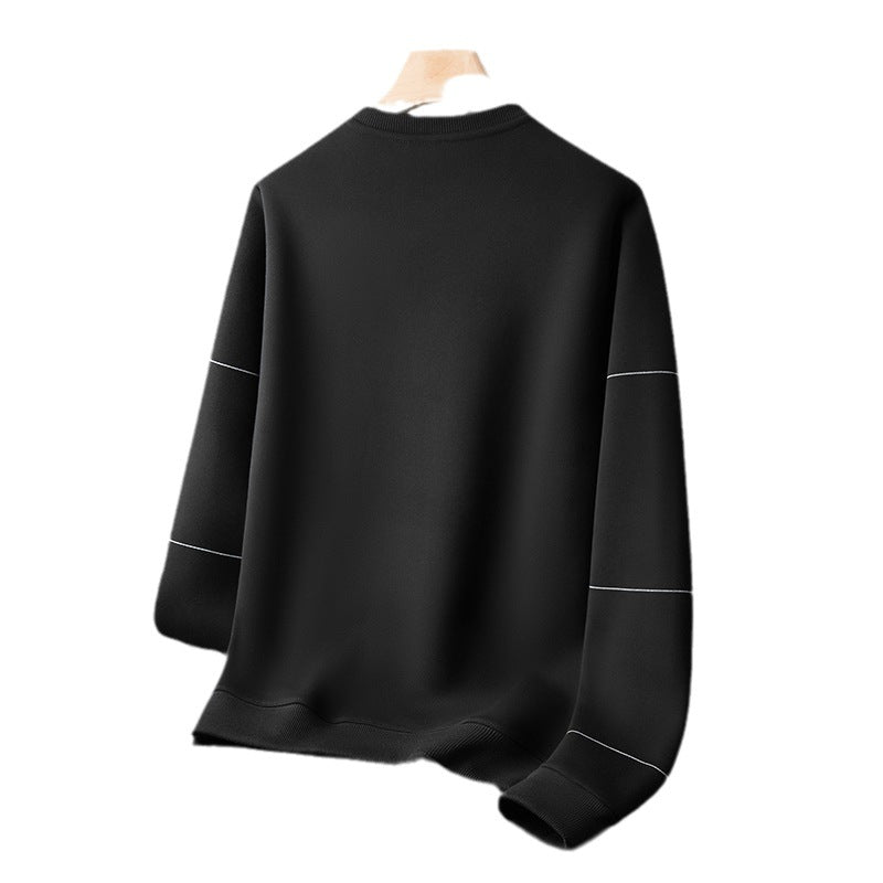 Men's Loose Round Neck Casual Versatile Pullover Sweatshirt