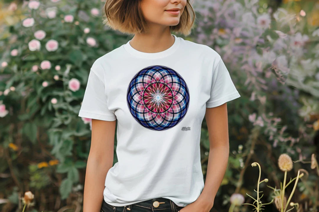 Blood Moon Sacred Geometry T-Shirt | Red Variant Tee | NTrendSic Mystic Streetwear Shirt