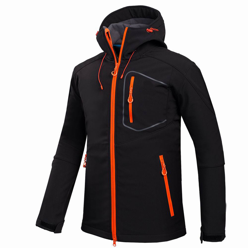 Men's Outdoor Softshell Jacket for Camping and Hiking