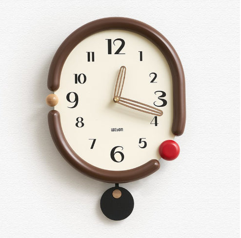 Creative Simple Living Room Punch-free Wall Clock