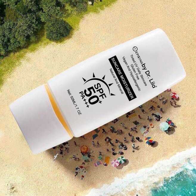 Illuminating Mineral Sunscreen SPF 50 – Vegan, Gluten-Free Moisturizing Sun Care for Sensitive Skin