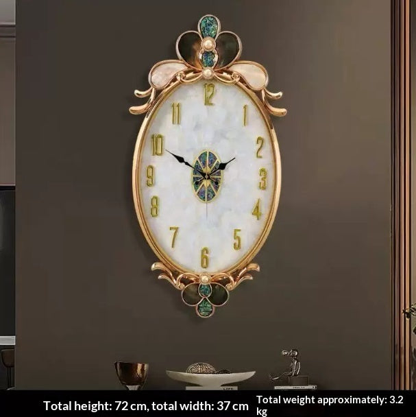 Shell-shaped Wall Clock Home Decor Clock Fashionable And Modern Timepiece