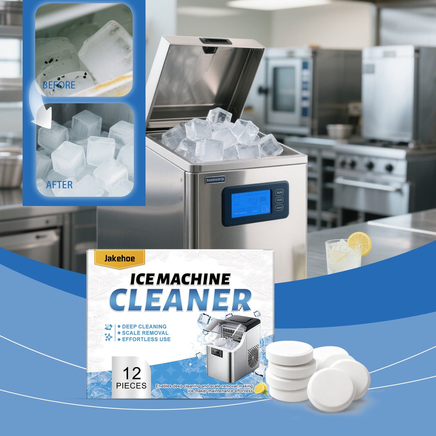 Ice Maker Cleaning Sheet 12pcs1box