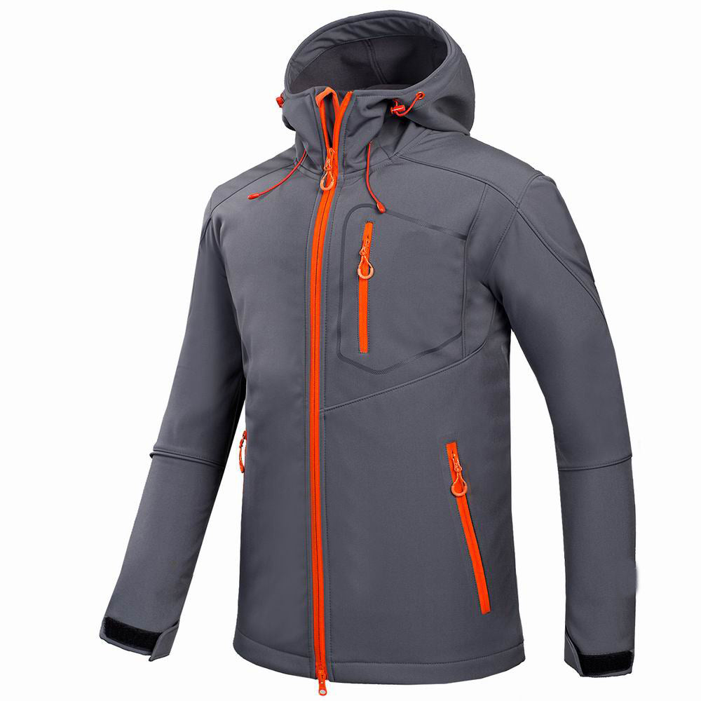 Men's Outdoor Softshell Jacket for Camping and Hiking