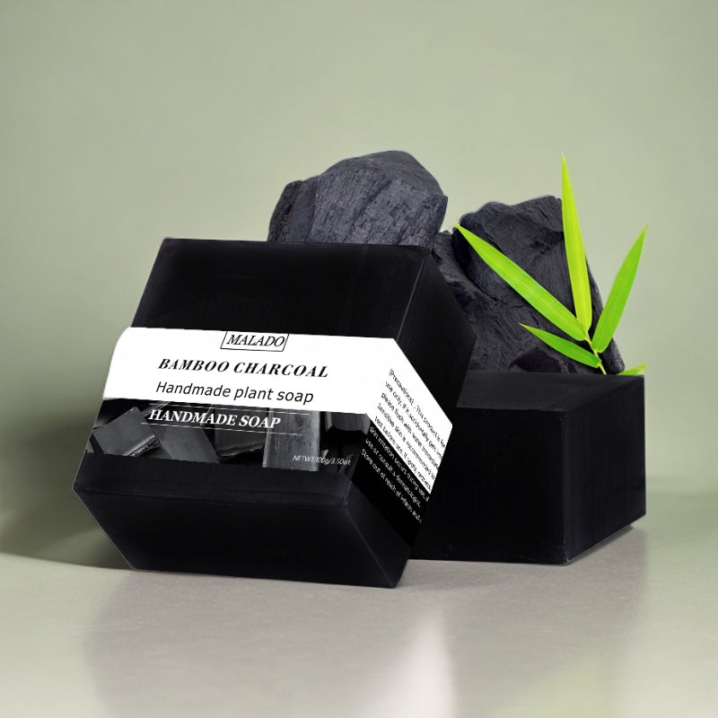 Square Bamboo Charcoal Soap