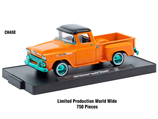 "Auto-Drivers" Set of 4 pieces in Blister Packs Release 130 Limited Edition to 9600 pieces Worldwide 1/64 Diecast Model Cars by M2 Machines