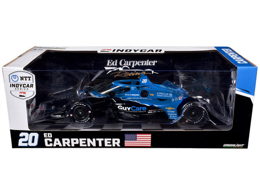 Dallara IndyCar #20 Ed Carpenter "Guy Care" Ed Carpenter Racing "NTT IndyCar Series" (2024) 1/18 Diecast Model Car by Greenlight