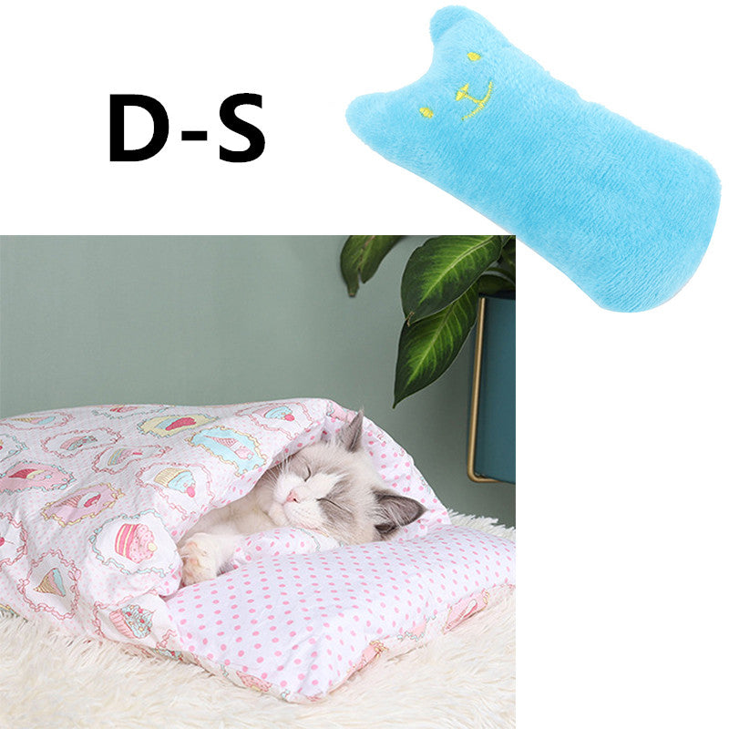 Winter Warm Cat Closed Removable And Washable Quilt