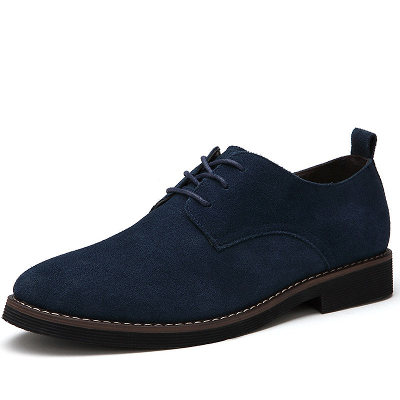 Low to help shallow mouth rubber low heel men's casual shoes