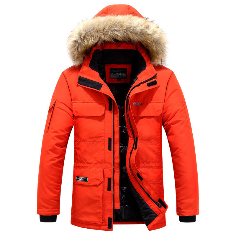 Hooded cotton jacket