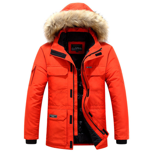 Hooded cotton jacket