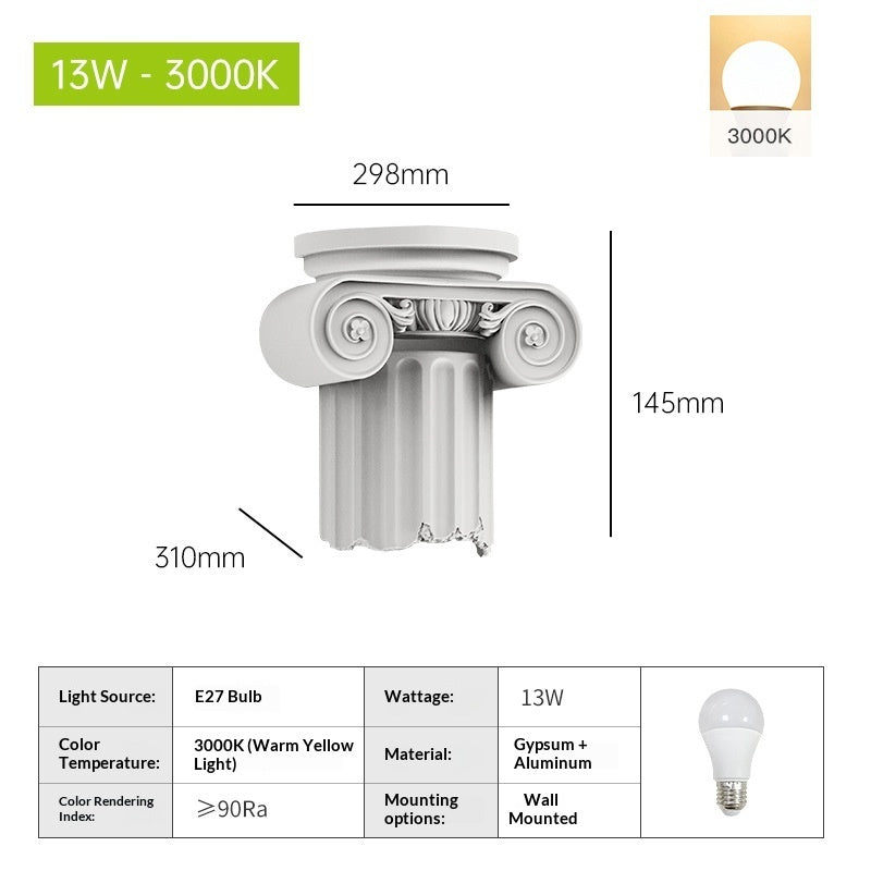 Roman Column European-Style Creative Wall Lamp