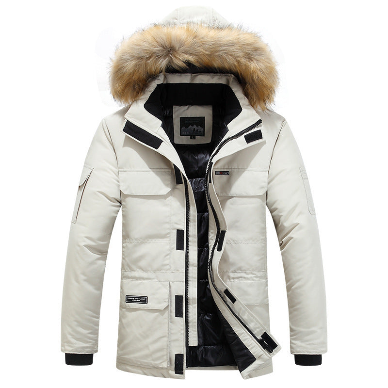 Hooded cotton jacket