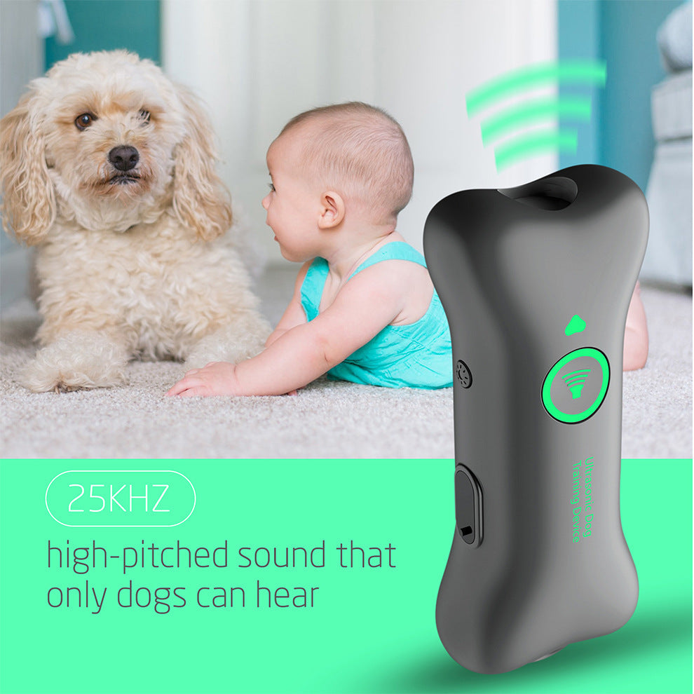 Portable Handheld Ultrasonic Anti-Bark Dog Repellent & Trainer