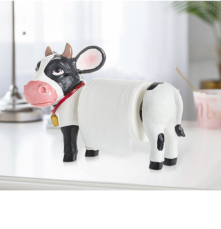 Tissue box animal face towel rack