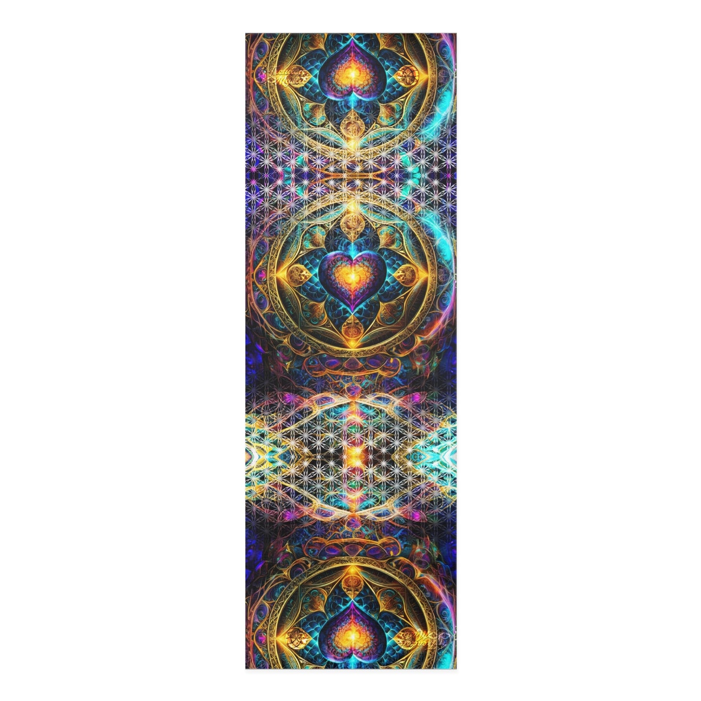 Mystic Euphony Foam Yoga Mat | Sacred Geometry Alignment