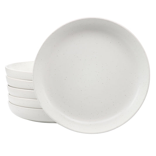 Studio 3B Mio 6 Piece 9.5 Inch Round Stoneware Bowl Set in Sea Salt