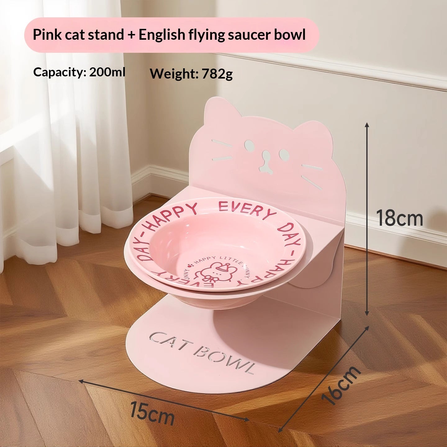 Ceramic Cat Food Cat Magnetic High-legged Cat Bowl Stand Cat Food Bowl Cervical Spine Protection Dog Bowl