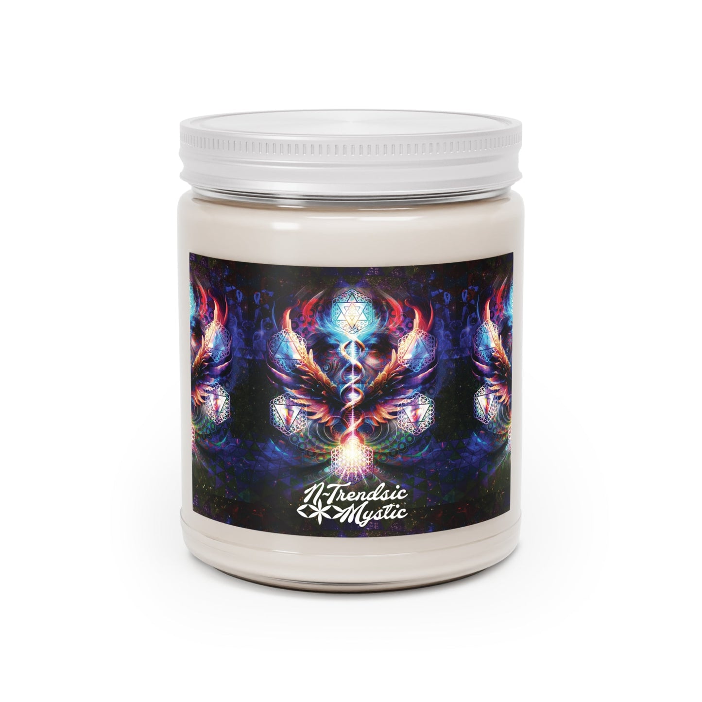 Essence of the All | 9oz Scented Candle with Sacred Geometry Flame